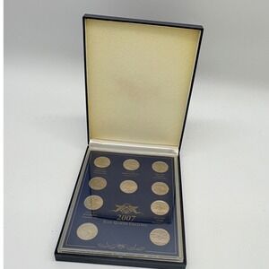2007 State Quarter Collection Denver Philadelphia Mint 10 Coin Set Vault